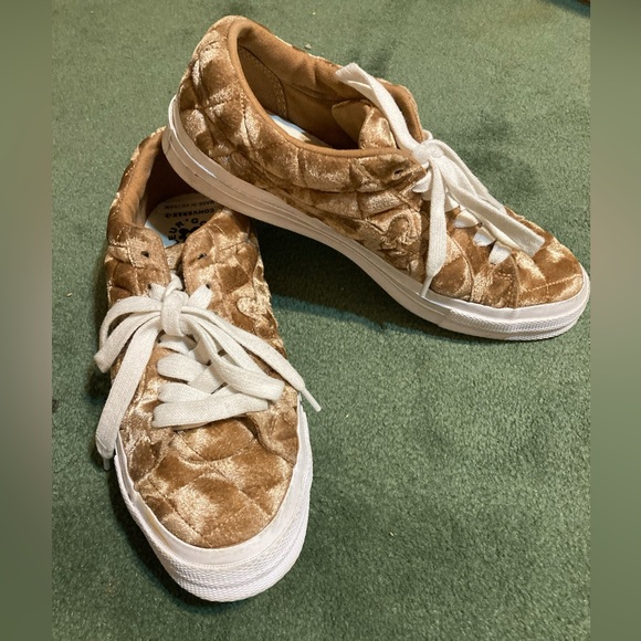 Converse Golf le Fleur Velvet Sneakers Sz M 8/W 10 - Picture 1 of 9